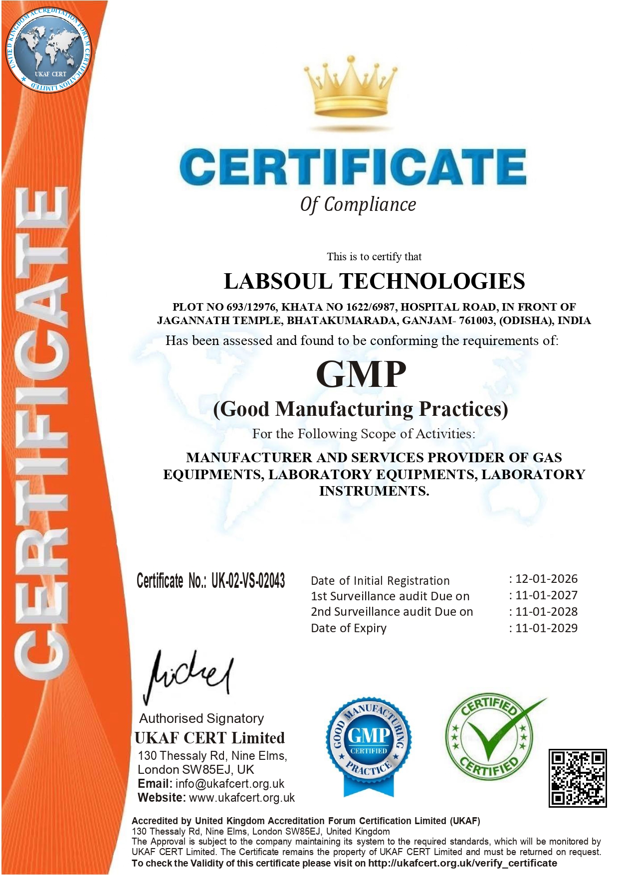 GMP Certification
